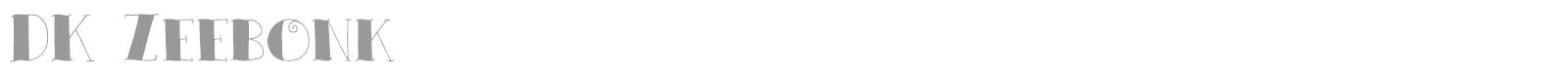 DK Zeebonk font preview